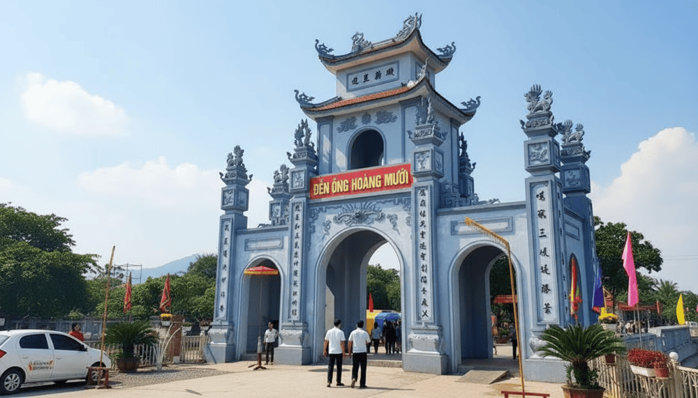 Ngôi đền Ông Hoàng Mười nổi tiếng linh thiêng và gắn bó với người dân xứ Nghệ.